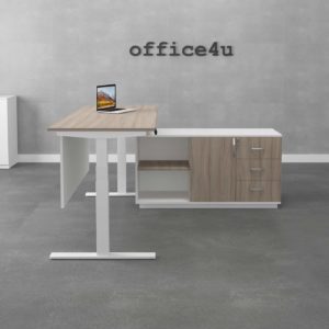 Wooden-Lshape-Electric-Height-Adjustable-Desk