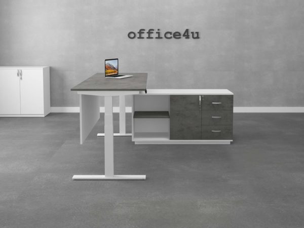 Concrete-Lshape-Electric-Height-Adjustable-Desk