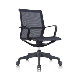 Bay Meeting Chair Black with glass fiber frame
